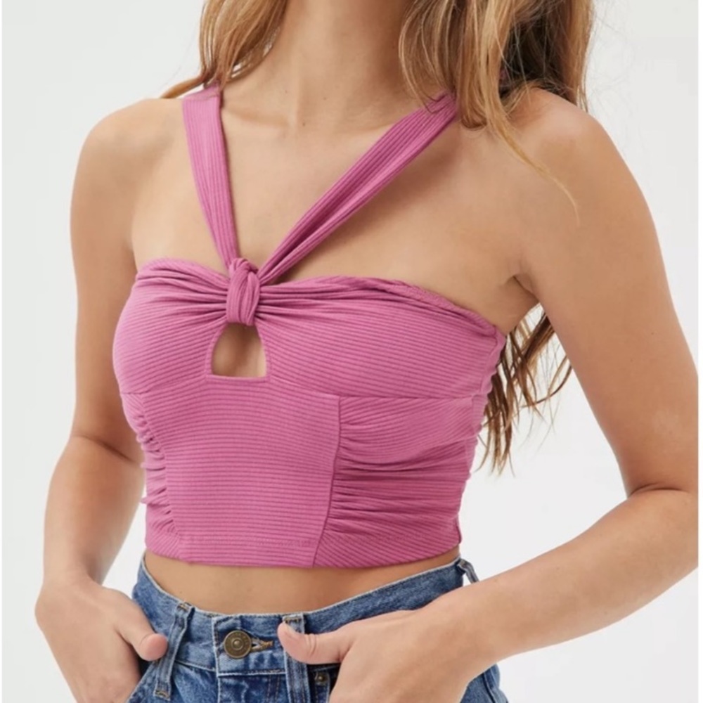 Urban Outfitters Trendy Midnight Halter Tank Top